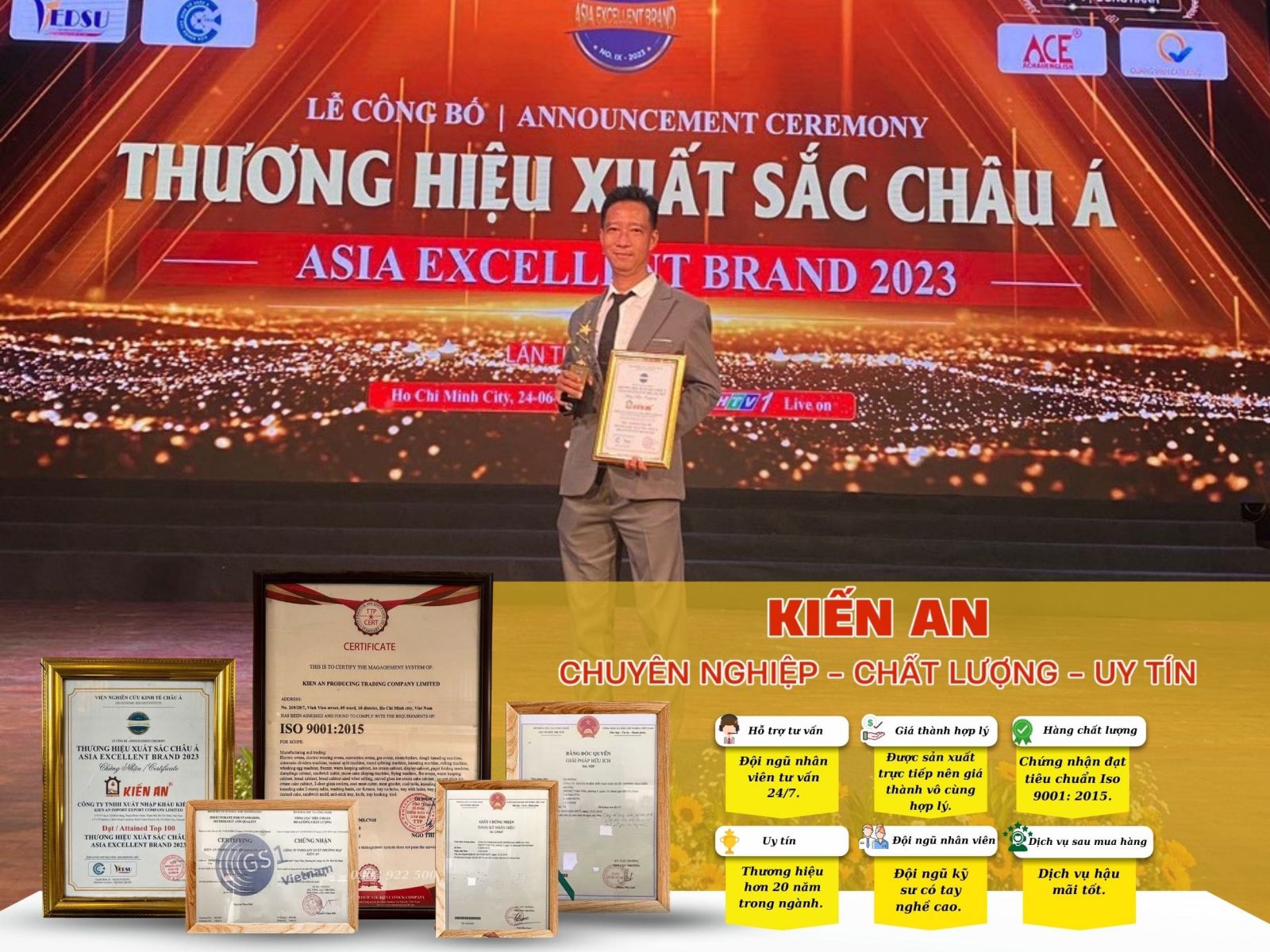 Kiến An - thương hiệu đạt chuẩn chất lượng cao